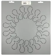 Quilting Stencil Feather Quilt Pattern 11" Circle Block Feathered Motif Template