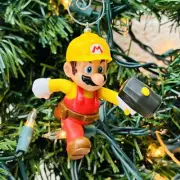 NEW‼ Custom Super Mario Yellow Hat Hammer 3" Figure Nintendo Christmas Ornament‼