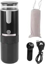 Portable Espresso Machine, Mini Travel Coffee Maker, Compatible with K Cup Capsule & Ground Coffee, Automatic Coffee Machine for Travel, Camping, RV, Hiking, Office, Home