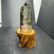 Top Natural citrine Quartz obelisk Crystals Tower Point Wand Reiki Gmes 400g