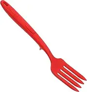 CATIEBYE Multipurpose Silicone Cooking Fork Heatproof for Non Stick Pans Stirring Fork for Pasta Noodles Kitchen Tool