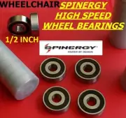 4 QUICKIE REAR WHEELCHAIR BEARINGS FOUR QUALITY STAINLESS STANDARD 1/2".