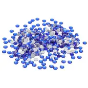 SS30/288Pcs Glass Diamante Rhinestone, Man Made Gems, Dark Blue