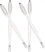 4pcs Crab Pincer Crab Stick Seafood Picks Tool Crab Forks Lobster Forks Lobster Tool Multipurpose Tool Nuts Crawfish Fork Seafood Scoop 304 Stainless Steel Metal Gadgets