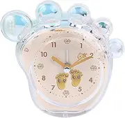Children Alarm Clock, Foot Shaped Cute Cartoon Crystal Color DIY Alarm Clock Adorable Cute for Kids Gifts (Yellow)