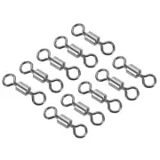 Fishing Barrel Swivels, 40Pcs 282LBS Copper Rolling Terminal Tackle, Black
