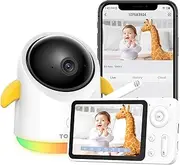 Baby Monitor with Camera and Audio, Baby Camera Monitor, WiFi/No WiFi, Dual Control, Night Vision, 4.3" Screen, Temperature and Humidity Sensor, Cradle Sensor, Detection