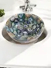 15" Round Agate Stone Sink Exclusive Geode Sink, Bathroom Wash Basin, Vanity Dec
