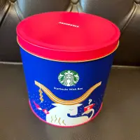 在飛比找Yahoo!奇摩拍賣優惠-星巴克 Starbucks 星願桶 圓筒型 鐵製空盒/收納盒