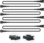 LD DARKEAGLE 4PCS 70 inch/5.90FT 5-Pin RGBW LED Rock Lights Extension Cord Cable Wire Set, Underglow Lights IP67 Waterproof Neon Light for Trucks Jeep Golf Carts SXS UTV ATV Car RV
