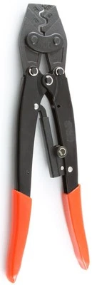 Long-Handle Ratchet Crimp Tool for 16-6 Ga. Non-Insulated Connectors, 1EA
