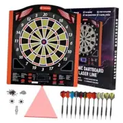 Electronic Dart Board Set, Illuminated Electronic Soft Tip Dartboard with LED
