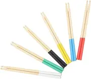 HEATSHAKING 6 Pairs Non Slip Maple Drumsticks Lightweight Drum Beater Sticks for Drummers for Practice Performance Suitable for All Drum Styles