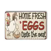 2x Eggs Home Fresh Farm Taste The Best Tin Sign Bar Shop Man Cave