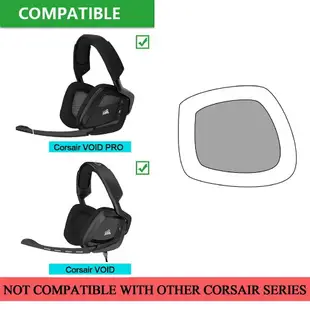 替換耳罩適用CORSAIR 海盜船 VOID RGB PRO 游戲耳機 電競耳機套 海綿套 耳套 耳墊 一對裝