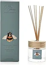 Widdop Meg Hawkins Bee Design Honeysuckle Blossom Scented Reed Diffuser Air Freshener Gift Set with Sticks 150ml (MH165)