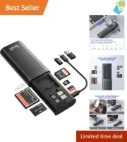 Multifunctional High-Speed 7-in-1 Memory Card Reader USB 3.0 Type-C SD TF CF MS