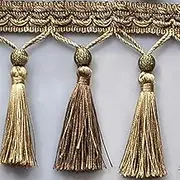 Tassel Fringe Trim, Trimmings Edging Fabric Home Curtain Cushion Sofa Decor Edge(Brown)