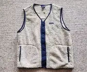 NWT New Patagonia Men's Deep Pile Los Gatos Vest Size XL Color El Cap Khaki