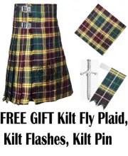 Scottish Handmade Traditional Buchanan Muted Tartan kilt for Men Custom Size
