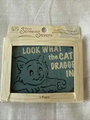 Patio Screen Savers Protects Screen “Look What The Cat Dragged In” NEW