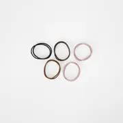 OXX Haircare 10 Pack Flat Snagless Elastics