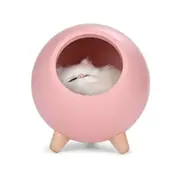 Bedroom Rechargeable Sleeping Table Lamp Desktop Mini Night Light Cute Cartoon Bedside Lamp-Pink