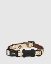 Neutral Paw & Bone Print Collar