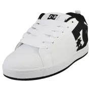DC Shoes Court Graffik Mens Skate Sneakers in White Black - 12.5 US