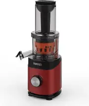 Cold Press Juicer, Slow Masticating Machines with Extra Large Feed Chute Red