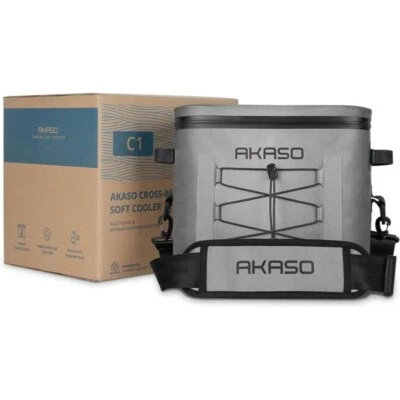 AKASO Soft Cooler Bag 24 Cans Portable Insulated Cooler Bag Reusable Leakproof