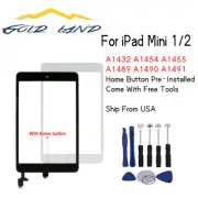 Touch Screen Glass Replacement Part For iPad Mini 1 iPad Mini 2 With Home Button