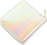 [CONGARTENO] Cute Mermaid Print Small Money Pouch Mini Wallet for Coins Cards Id Stylish for Women Men