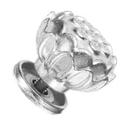 Teapot Button Lid Knobs Flower Tea Kettle Cover Handle Knobs, for Teapot, Silver