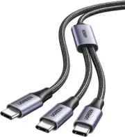 100W USB C to USB C Cable, Y Splitter 2 in 1 Dual Type C PD Charging Cord, Compa