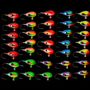 5*ZEPPELIN FULL BODIED GLOW*ICE FISHING JIGS* SIZE #10 HOOK***PICK YOUR COLOR***