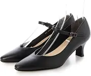 Riz raffinee(リズ ラフィーネ) Liz Rafine RRRG43287BL220 Women's Pumps, Black, 8.7 inches (22.0 cm), Black, 22.0 cm