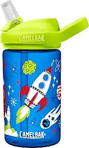 CamelBak Eddy+ Limited Edition Kid's Water Bottle, 400 ml Capacity, Retro Rockets