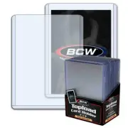 1000 BCW 1.5MM 59 PT THICK MEMORABILIA JERSEY TRADING CARD TOPLOAD HOLDERS CASE