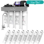 WP2-400GPD 8 Stage UV Tankless Drinking Reverse Osmosis System+16 Water Filters