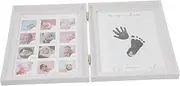 Picture Frames Newborn Kepsake Frame Footprint Maker Photo Frame Neutral Nursery Wall Decor Growth Picture Frame Memorial Photo Frame White