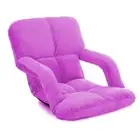 SOGA Foldable Lounge Cushion Adjustable Floor Lazy Recliner Chair with Armrest P