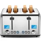 Countdown Stainless Steel 4 Slice Toaster with Bagel, Defrost, Cancel Functio...