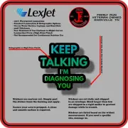 Keep Talking, I'm Diagnosing You Waterproof Sticker Decal for Laptops & Bottles