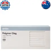 Polymer Clay - White - 500g Block for Crafting & Sculpting