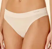 CALVIN KLEIN One Size Microfiber Lt Pink Bikini Panty NEW Womens O/S fits XS-XL