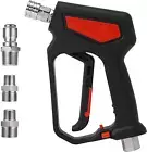 Pressure Washer Gun 5000 PSI, 12 GPM, High Pressure Spray Gun with 1/4" Quick Co