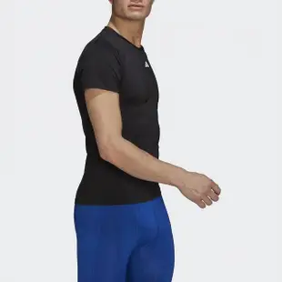 【adidas 愛迪達】上衣 男款 短袖上衣 運動 吸排 訓練 亞規 TF TEE 黑 HK2337