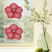 Window Fly Paper for Indoors Sticky,Fly Trap Indoor Non-Toxic & Odorless,Window Sunflowers Decoration Design Sticky Fly Trap Fly Tape 20 Pack (Peach Blossom)