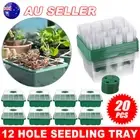 20PCS Seedling Tray Plant Seed Grow Box Garden Nursery Propagation Pots Tool Kit